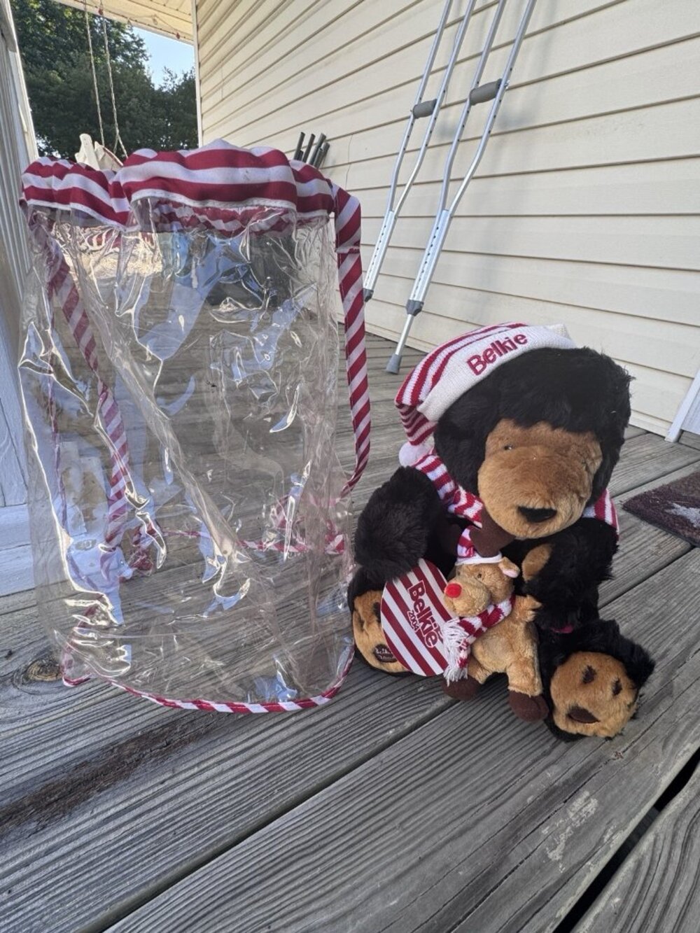 Vintage 2004 Belkie Bear Plush Stuffed Collectible Brown Animal Toy Matching Bag